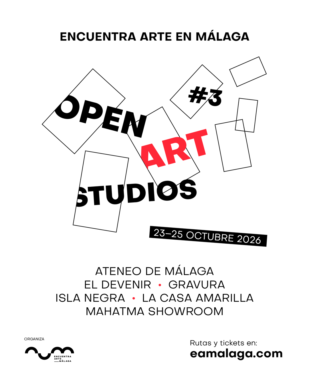 Cartel de Open Art Studios (3ª edición)